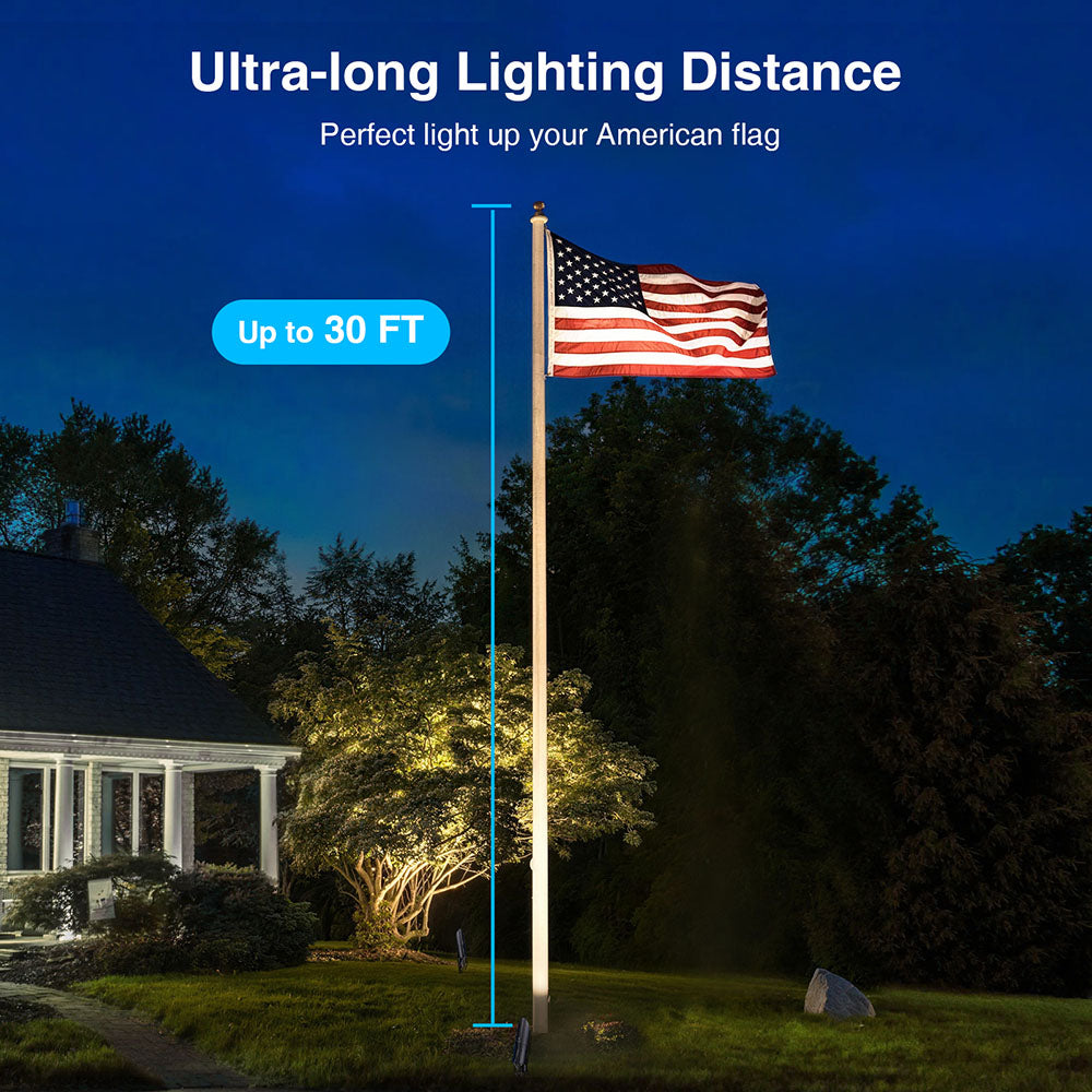 120V 20W 3000K Dusk to Dawn Flag Pole Spotlight with Photocell Sensor CHWP-20A-01