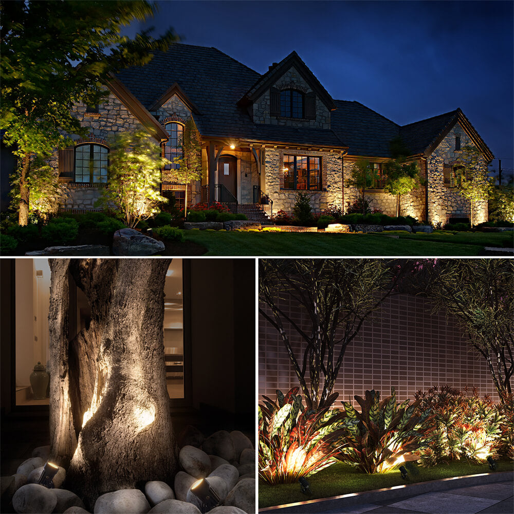 All-In-One Low Voltage Landscape Lights Kit with Transformer, Wire & Connectors 12 Pack KTW-W12SA