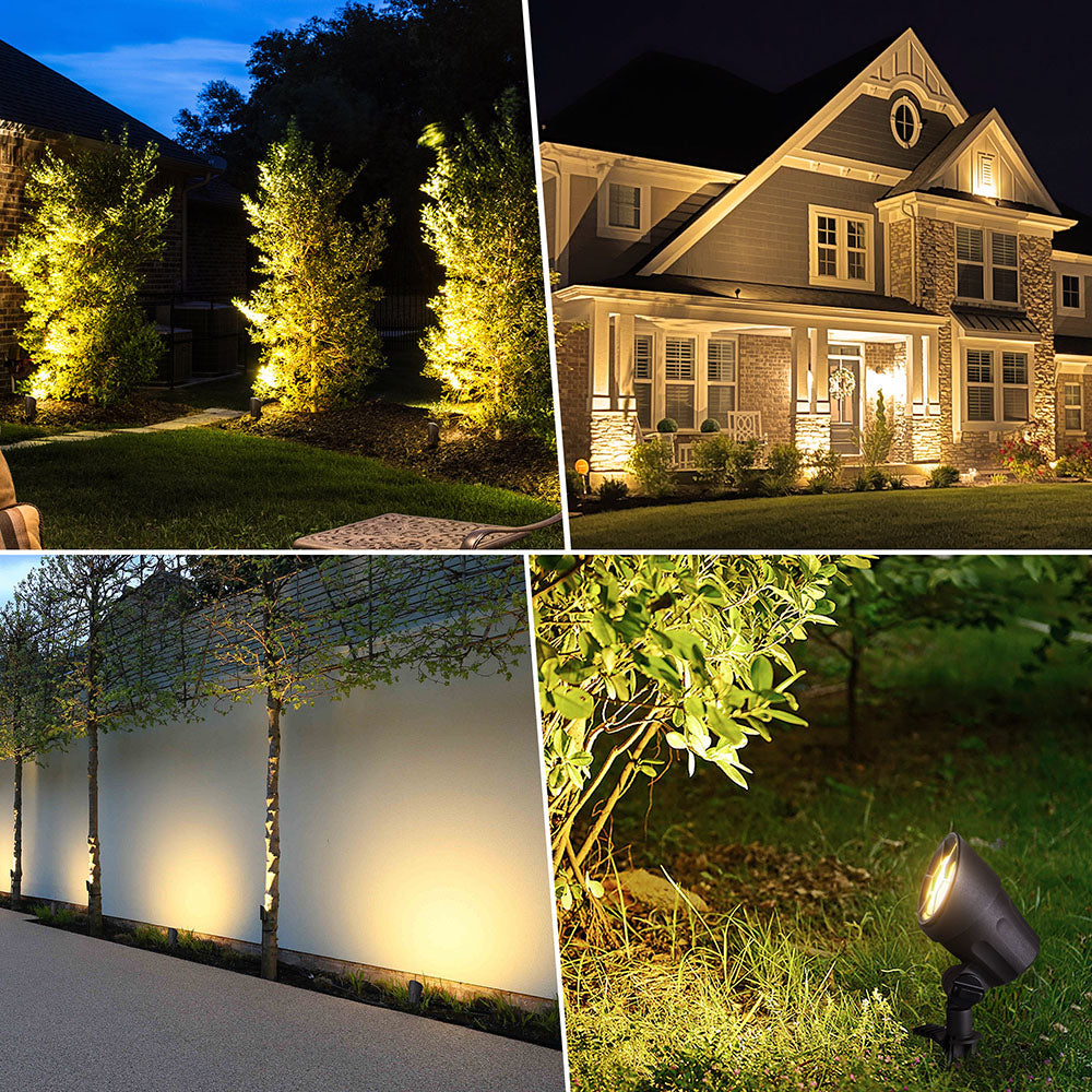Low Voltage 6W LED Heavy Duty Anti-Glare Landscape Spotlights 2 Pack CLWS-06-02C