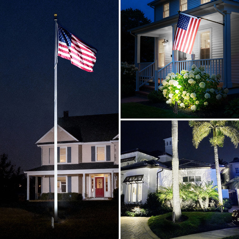 120V 20W 5000K Dusk to Dawn Flag Pole Spotlight with Photocell Sensor CHDP-20A-01