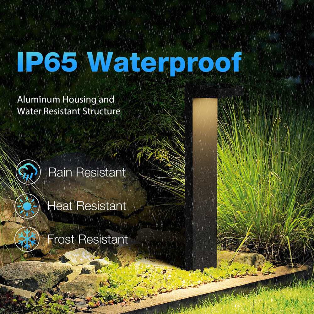 Low Voltage 5W LED Outdoor Waterproof Wired Pathway Lights With Connectors 12 Pack LHBW-05-12C