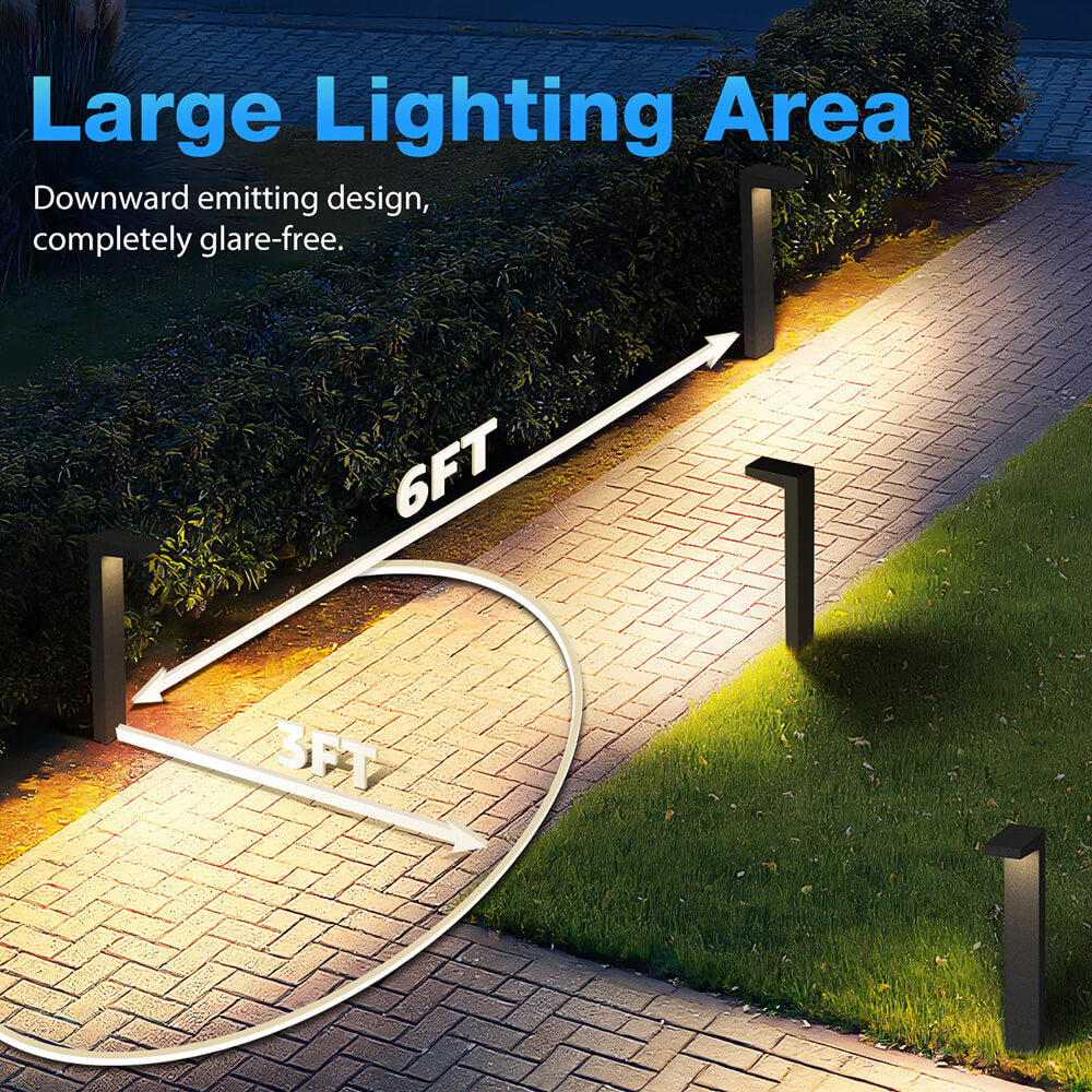 Low Voltage 5W LED Outdoor Waterproof Wired Pathway Lights With Connectors 12 Pack LHBW-05-12C