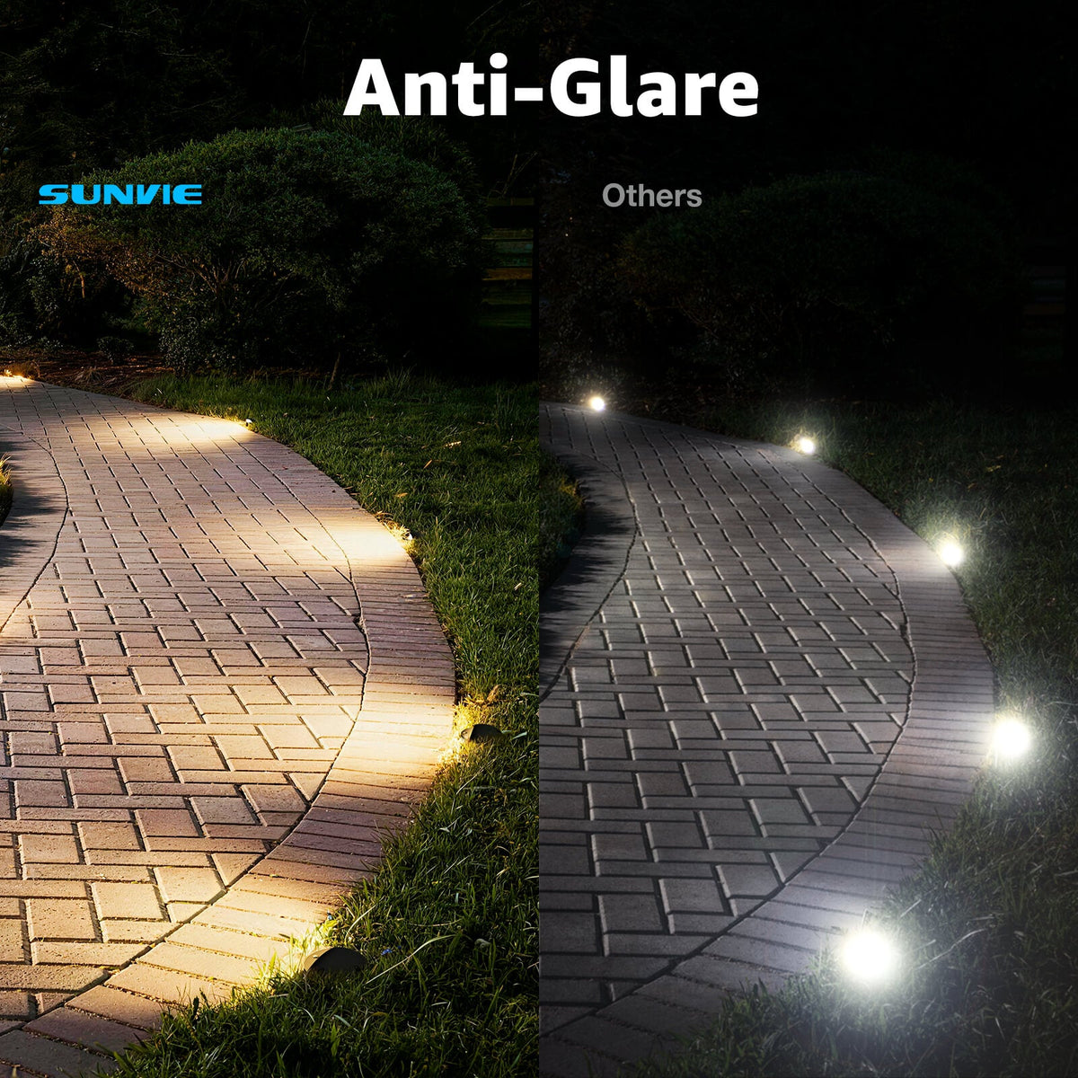 Low Voltage 5W LED Anti-Glare Ground Landscape Well Lights 12 Pack MDWY-05-12C