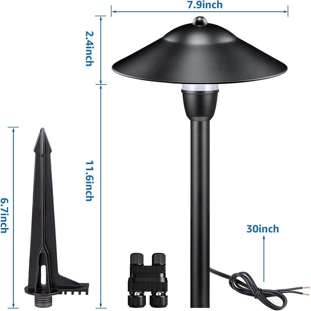 Pathway Lighting Kit 8 Pack with 60W Transformer & Wire & Connectors KTW-W8PA